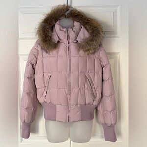 JAN MAYEN Jacket Down Bomber Puffer Jacket Pink size Medium